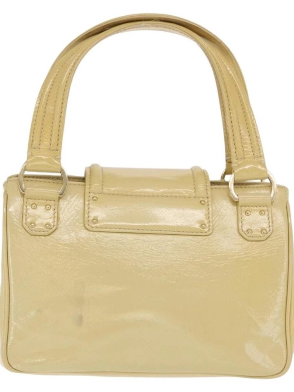 LOUIS VUITTON Cruise line Sac Bicolor Hand Bag Enamel Yellow M92547 Auth ep13148 - Picture 2 of 16